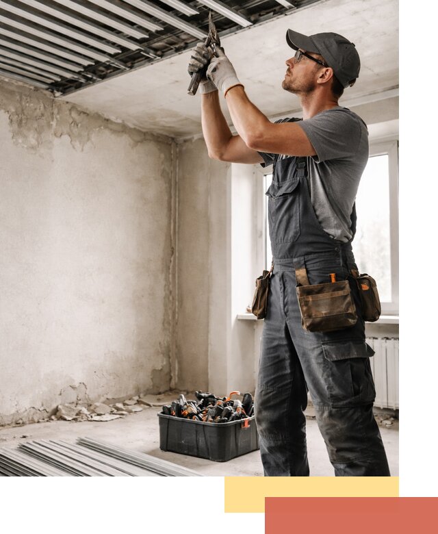 Демонтаж реечного потолка в Твери быстро и аккуратно