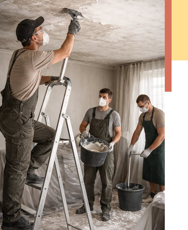 Удаление побелки с потолка в Твери от 2718 руб. быстро и недорого | ОТДЕЛОЧНИК-Твр