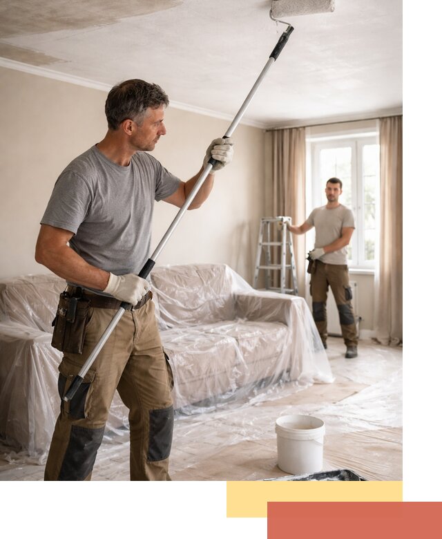 Грунтовка потолка в Твери — подготовка под покраску и отделку