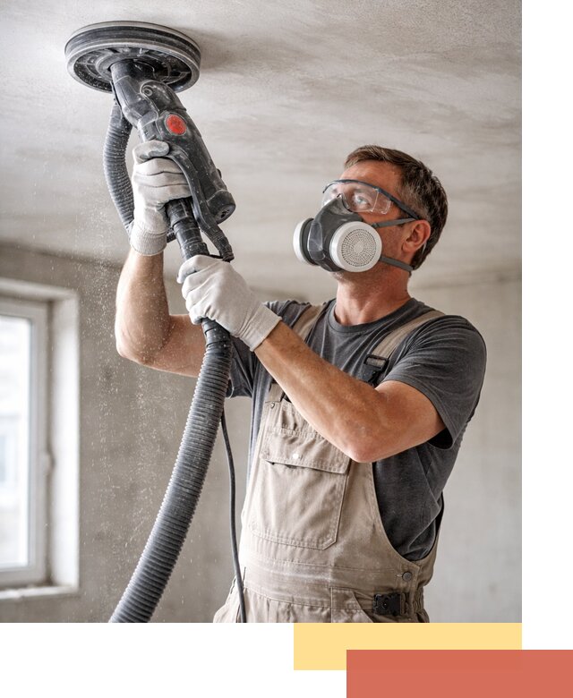 Шлифовка потолка в Твери — качественная подготовка под отделку