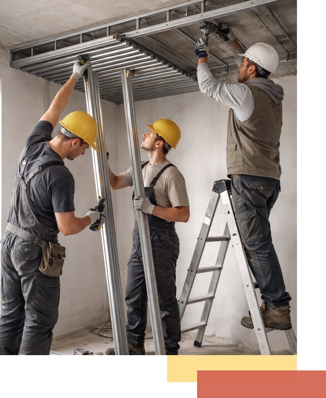 Монтаж реечного потолка под ключ в Твери