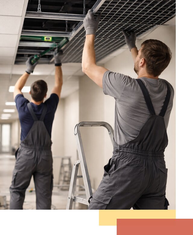 Монтаж потолка Грильято в Твери: установка под ключ качественно