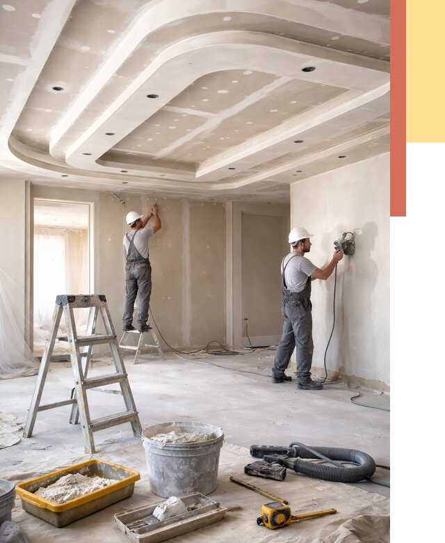 Многоуровневый потолок из гипсокартона в Твери от 815 руб. под ключ | ОТДЕЛОЧНИК-Твр