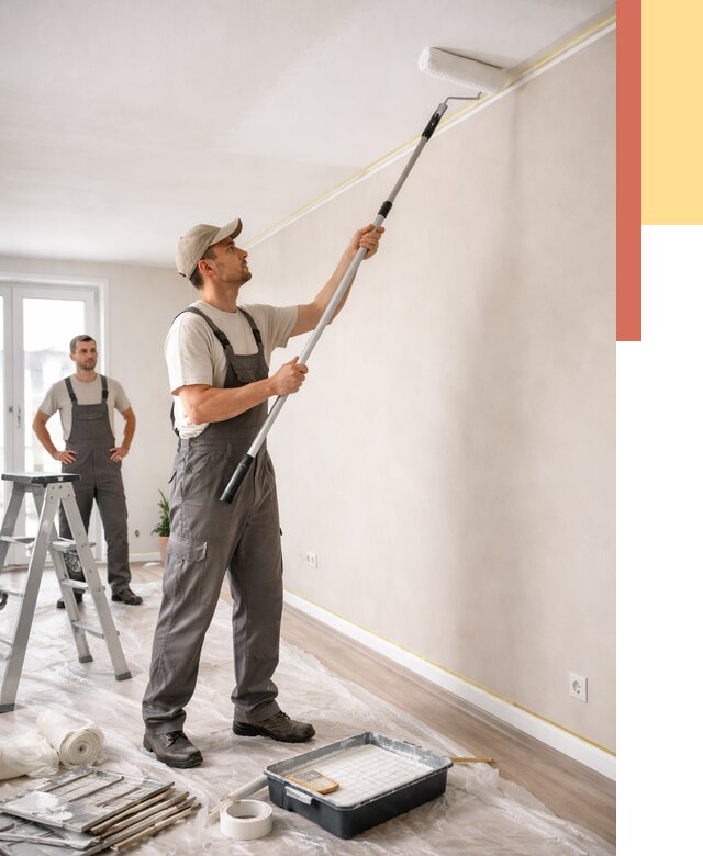 Покраска потолка из гипсокартона в Твери от 4892 руб./м2 — услуги под ключ | ОТДЕЛОЧНИК-Твр