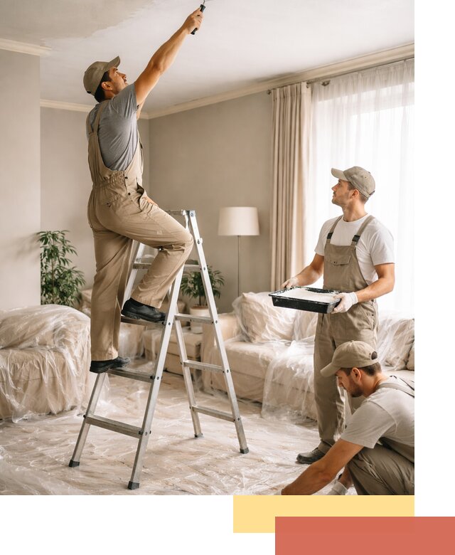 Покраска потолков акриловой краской в Твери качественно и быстро