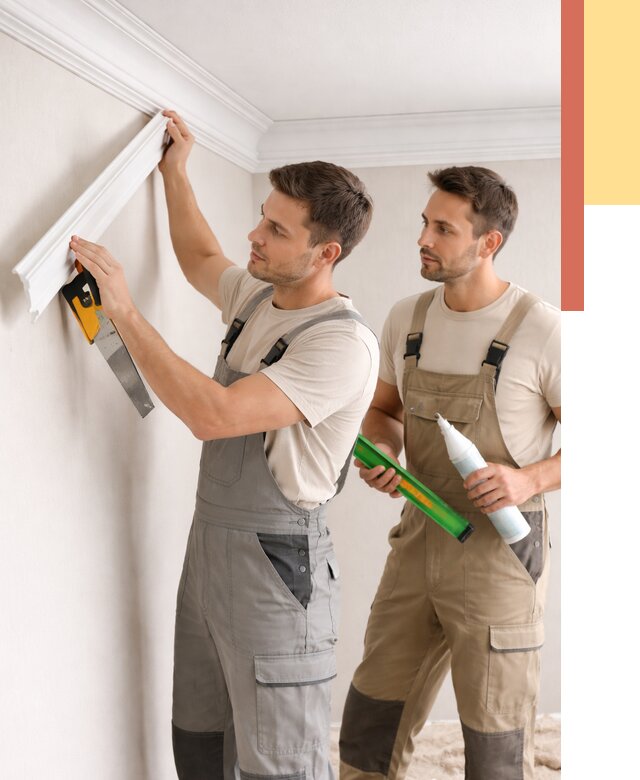 Монтаж потолочного плинтуса в Твери от 2500 руб. — быстро и недорого | ОТДЕЛОЧНИК-Твр