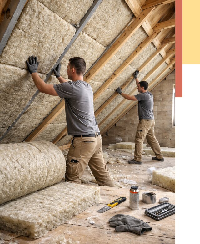 Утепление потолка минватой в Твери от 1576 руб. — быстро и недорого | ОТДЕЛОЧНИК-Твр