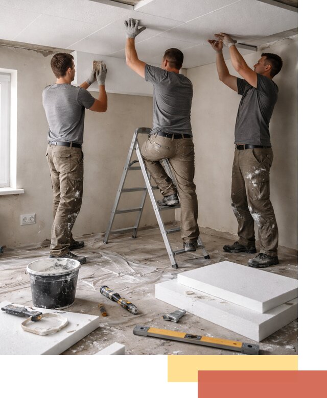 Утепление потолка пенопластом в Твери быстро и качественно