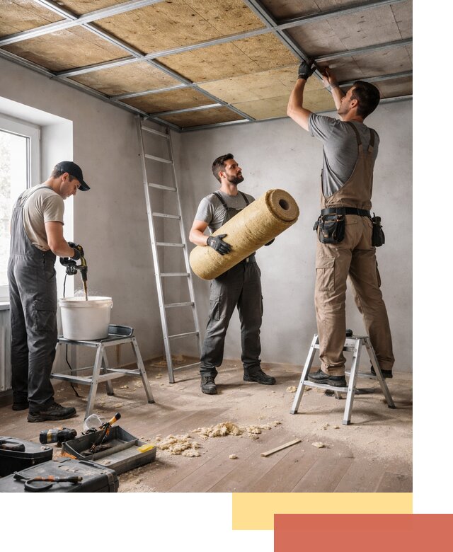 Шумоизоляция потолка в Твери: профессиональный монтаж и отделка