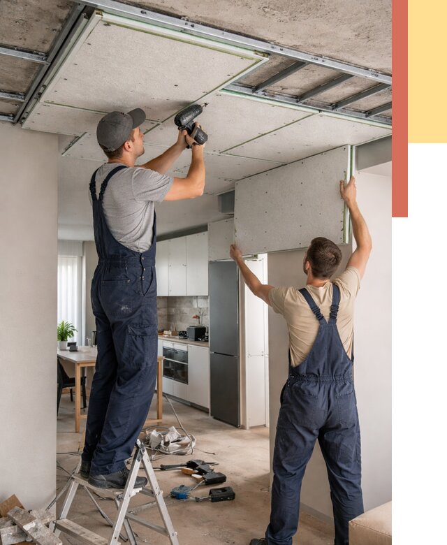 Шумоизоляция потолка панелями зипс в Твери от 2011 руб. под ключ | ОТДЕЛОЧНИК-Твр